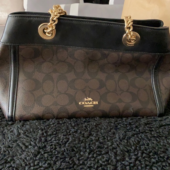 Dark Brown Coach Purse - Picture 1 of 5